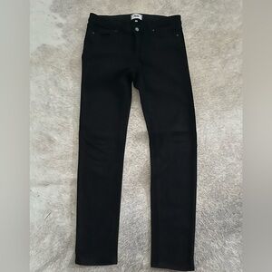 PAIGE Skyline Skinny Black Jeans